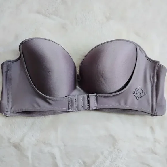 Soma Enbliss Strapless Multi-Way Bra - Front Adjust Stay-Put - Gray - Size 36D - Picture 13 of 13
